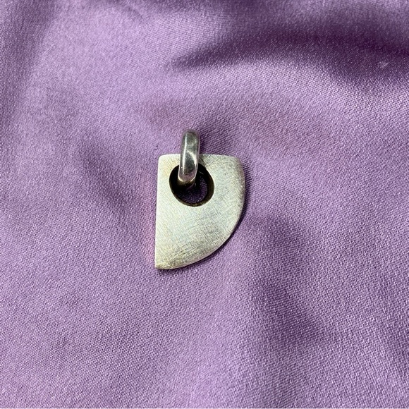 Vintage Modernist Sterling Silver OOAK Abstract Pendant - Picture 11 of 14